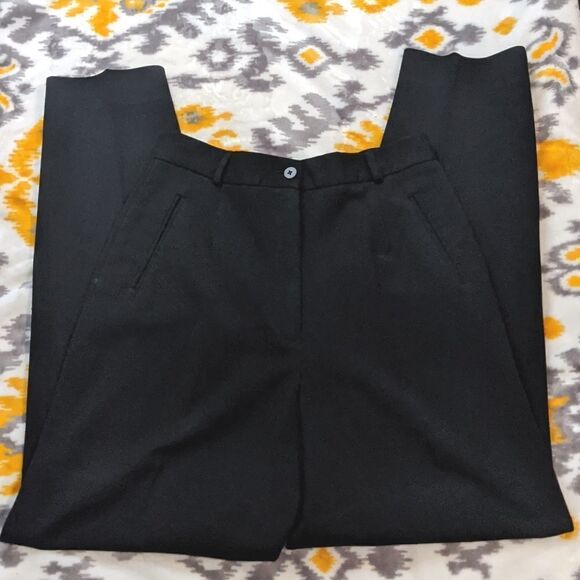 SIZE 4 black foxcroft high-waisted straight leg trousers - Picture 1 of 2